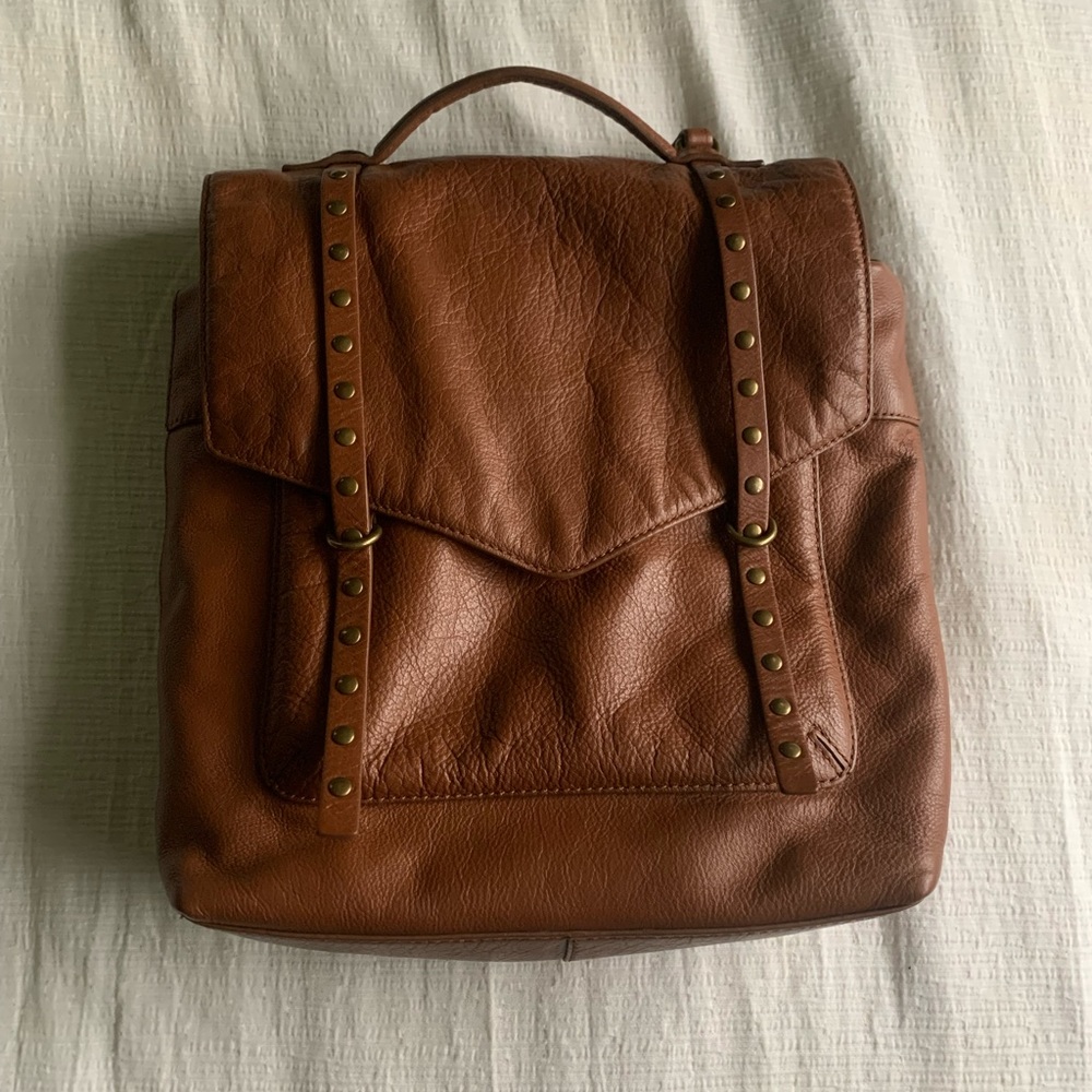 Lucky Brand Brown Leather Backpack
